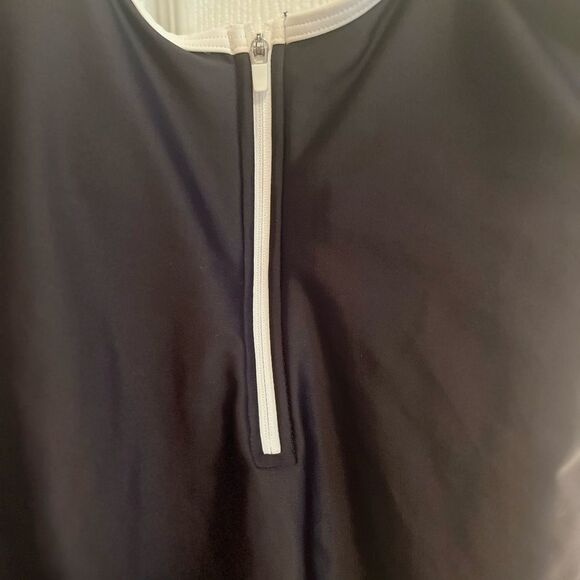 Old Navy Black and White One-Piece Swimsuit - Picture 3 of 4